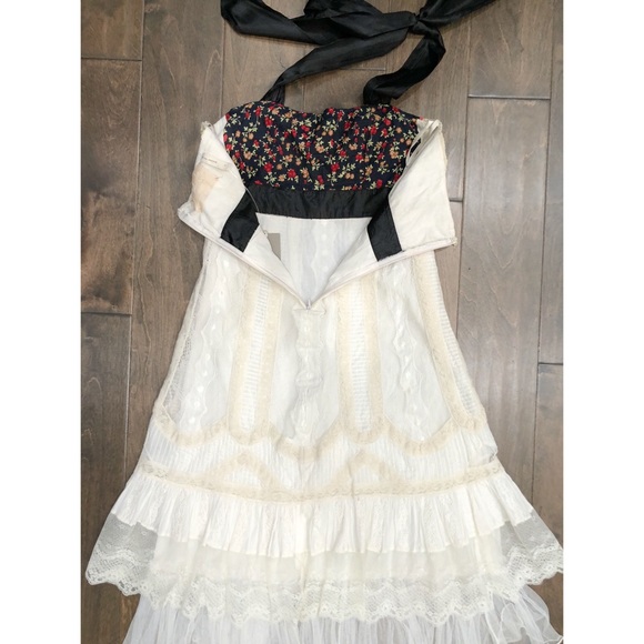 Anthropologie Zehavale White Lace Halter Dress 2 - Picture 9 of 13